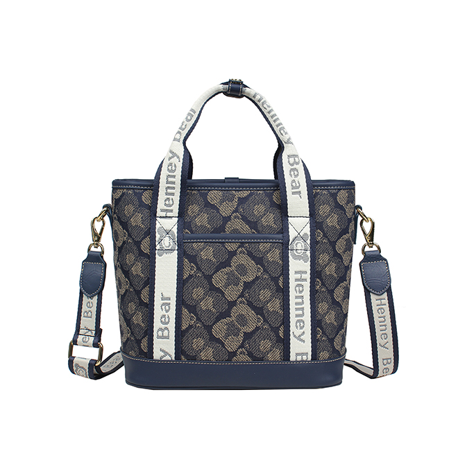Henney Bear Shadow Bear Tote Bag with Adjustable Strap H-1140