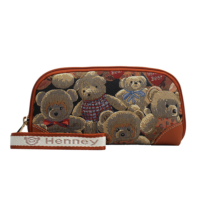Henney Bear Teddy Bear Women’s Zipper Pouch HW-127