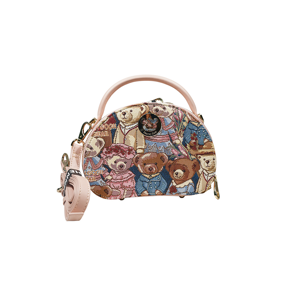 Henney Bear Vincent Bear Round Handbag H-1126
