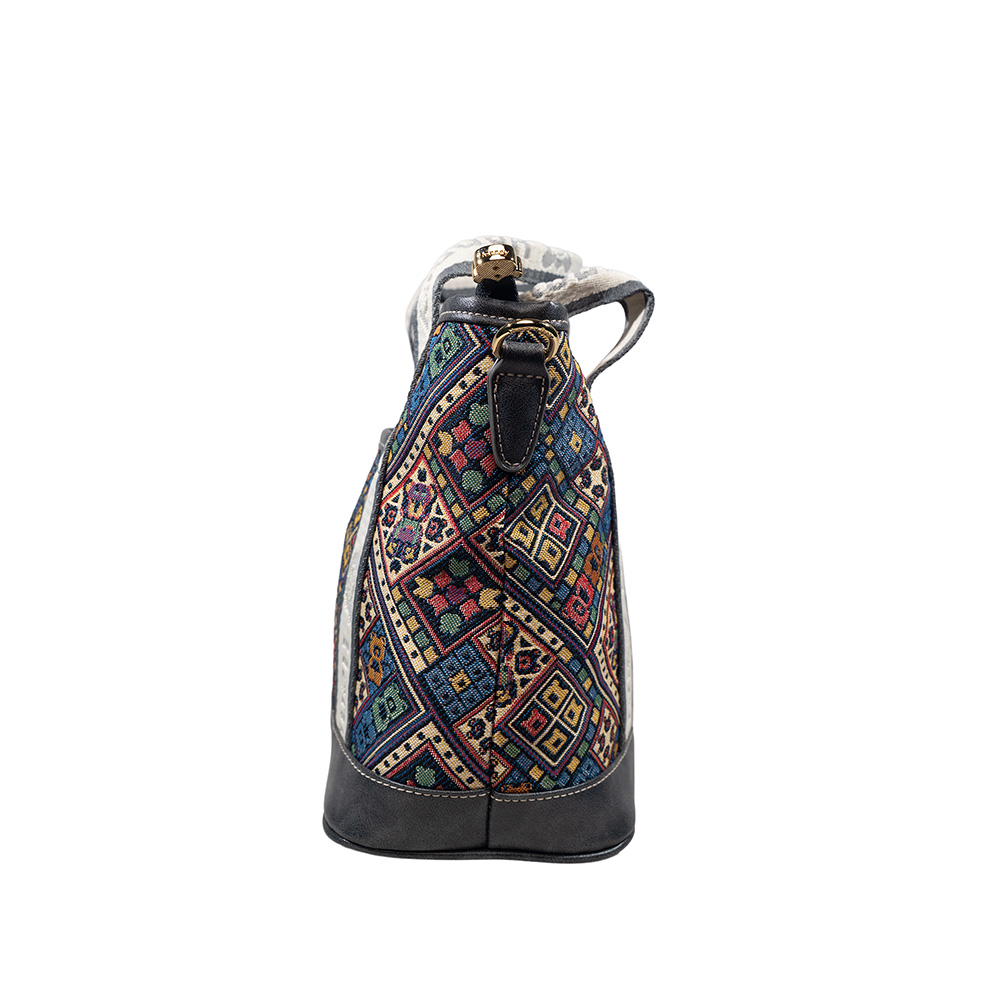 Henney Bear Vintage Check Tote Bag with Adjustable Strap H-1140