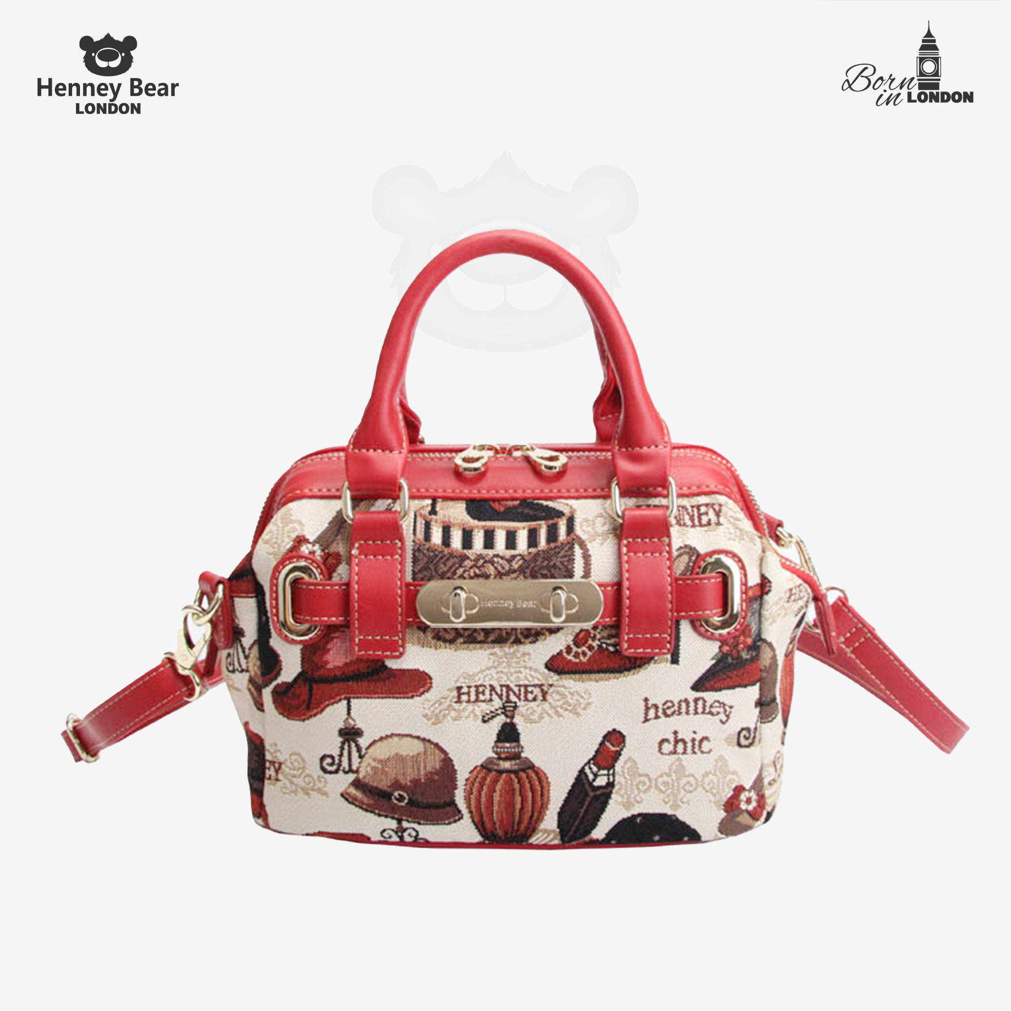 Henney Bear Women Hand Bag SHOE & HAT - H-131
