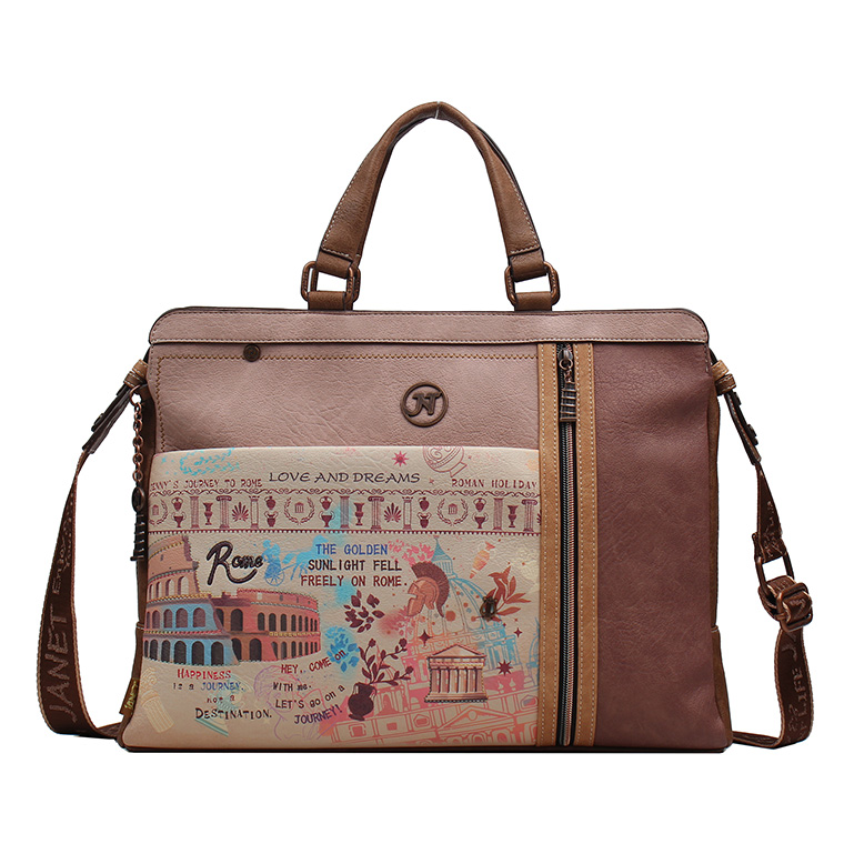 Janet Denese, J-020C-A TOUR OF ROME, Laptop Bag/Shoulder Bag - J-020