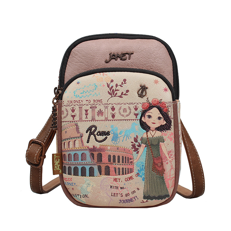 Janet Denese small Crossbody Tour Of Rome - J-066A