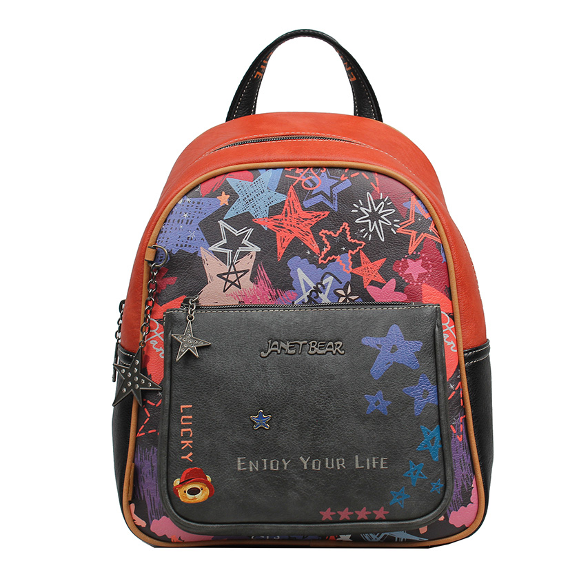 JANET  Vegan leather backpack for women - J-080