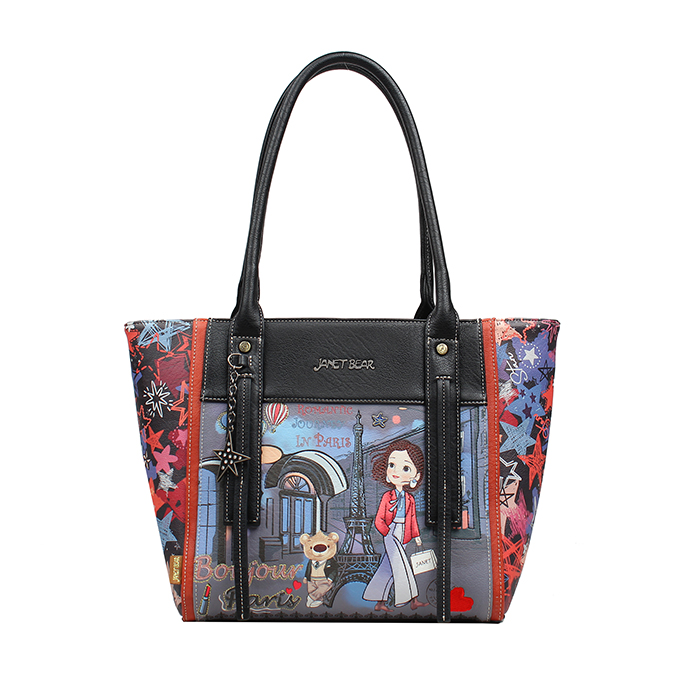 JANET  Vegan leather tote bag for women - J-052