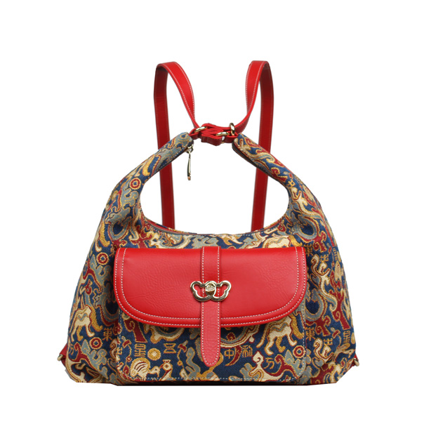 Oriental Star Tapestry Convertible Backpack