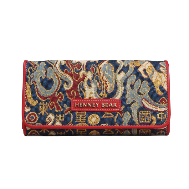 Oriental Star Tapestry Long Purse Bag
