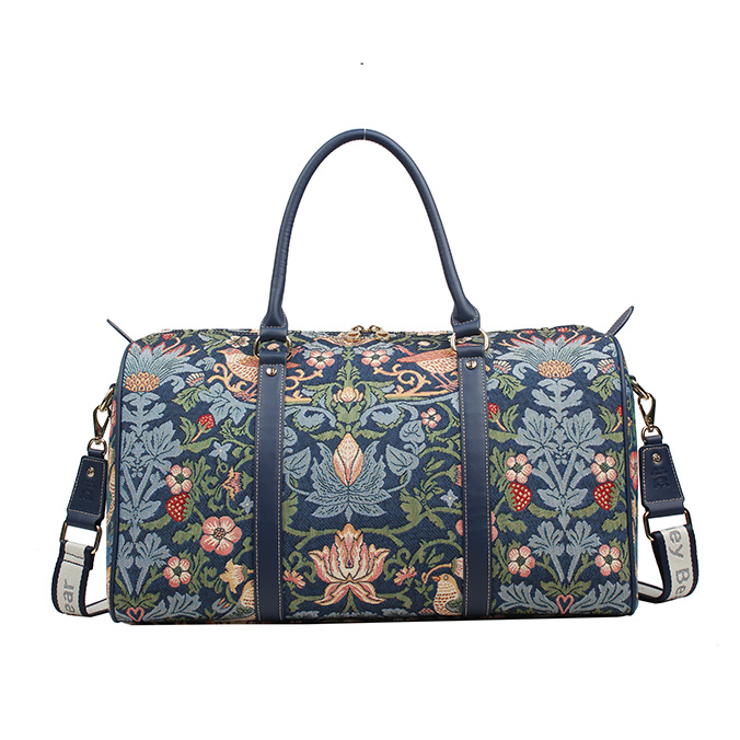 Strawberry & Bird Weekender with Shoulder Strap - H-164