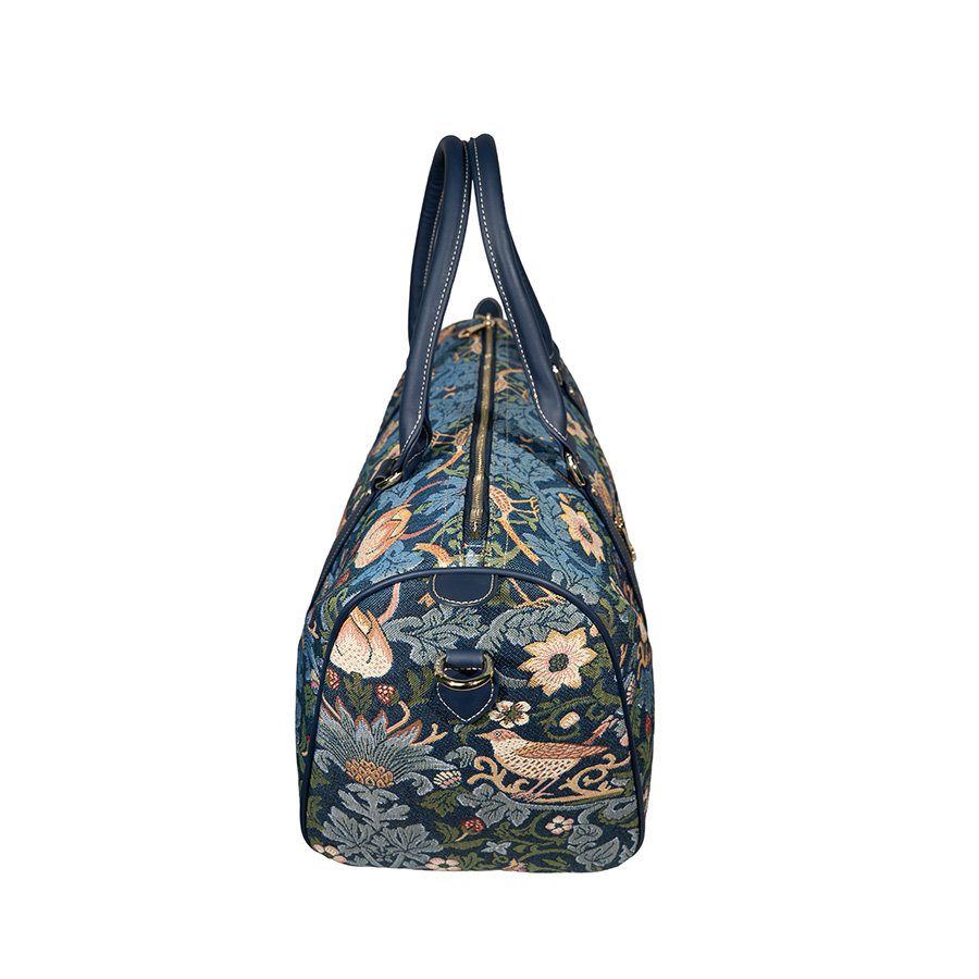 Strawberry & Bird Weekender with Shoulder Strap - H-164