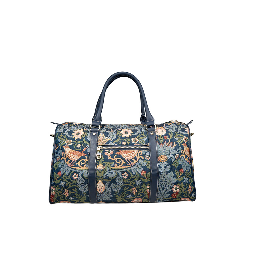 Strawberry & Bird Weekender with Shoulder Strap - H-164