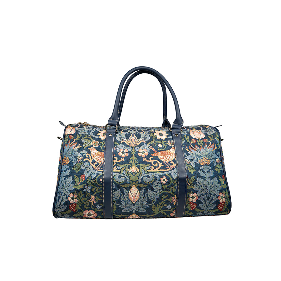 Strawberry & Bird Weekender with Shoulder Strap - H-164