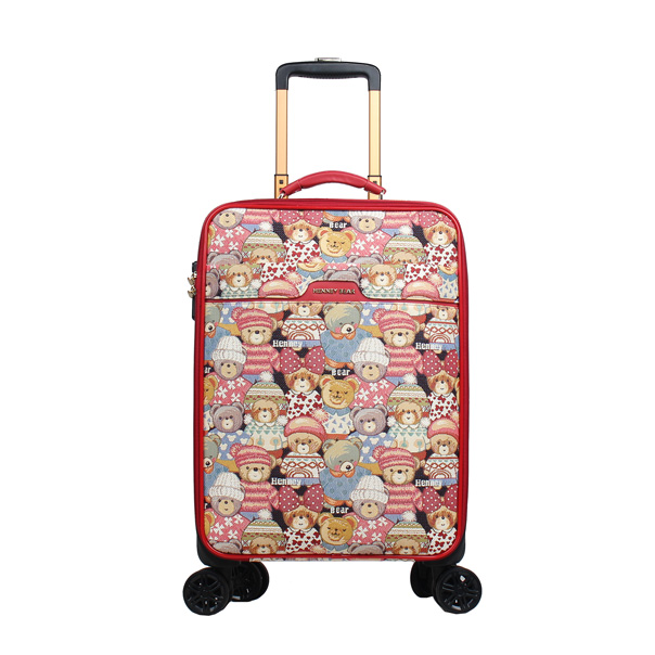 Tapestry Cute Bear Cabin Luggage