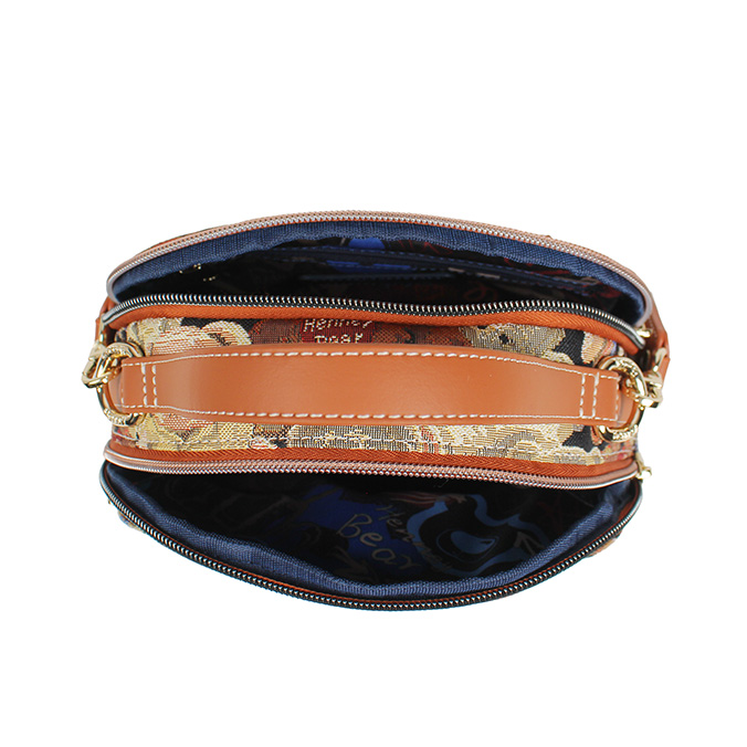 Teddy Bear Women’s tapestry crossbody bag - H-1197