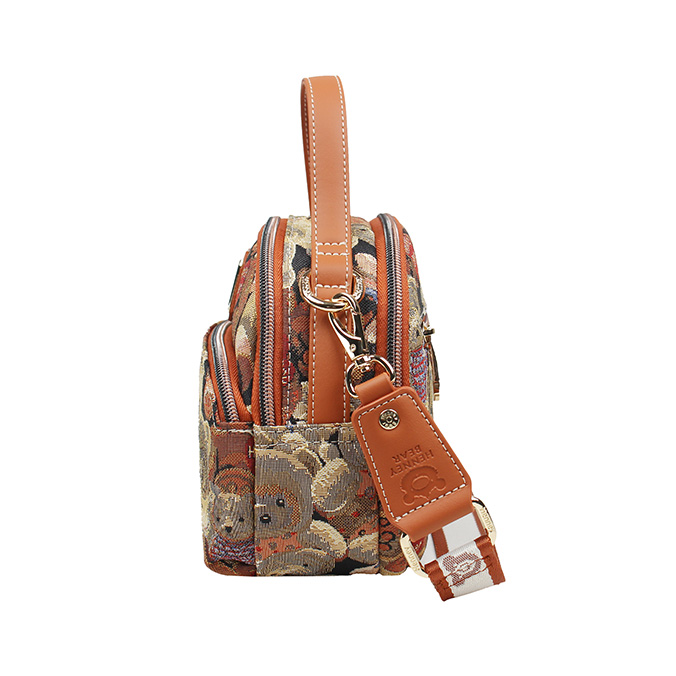 Teddy Bear Women’s tapestry crossbody bag - H-1197