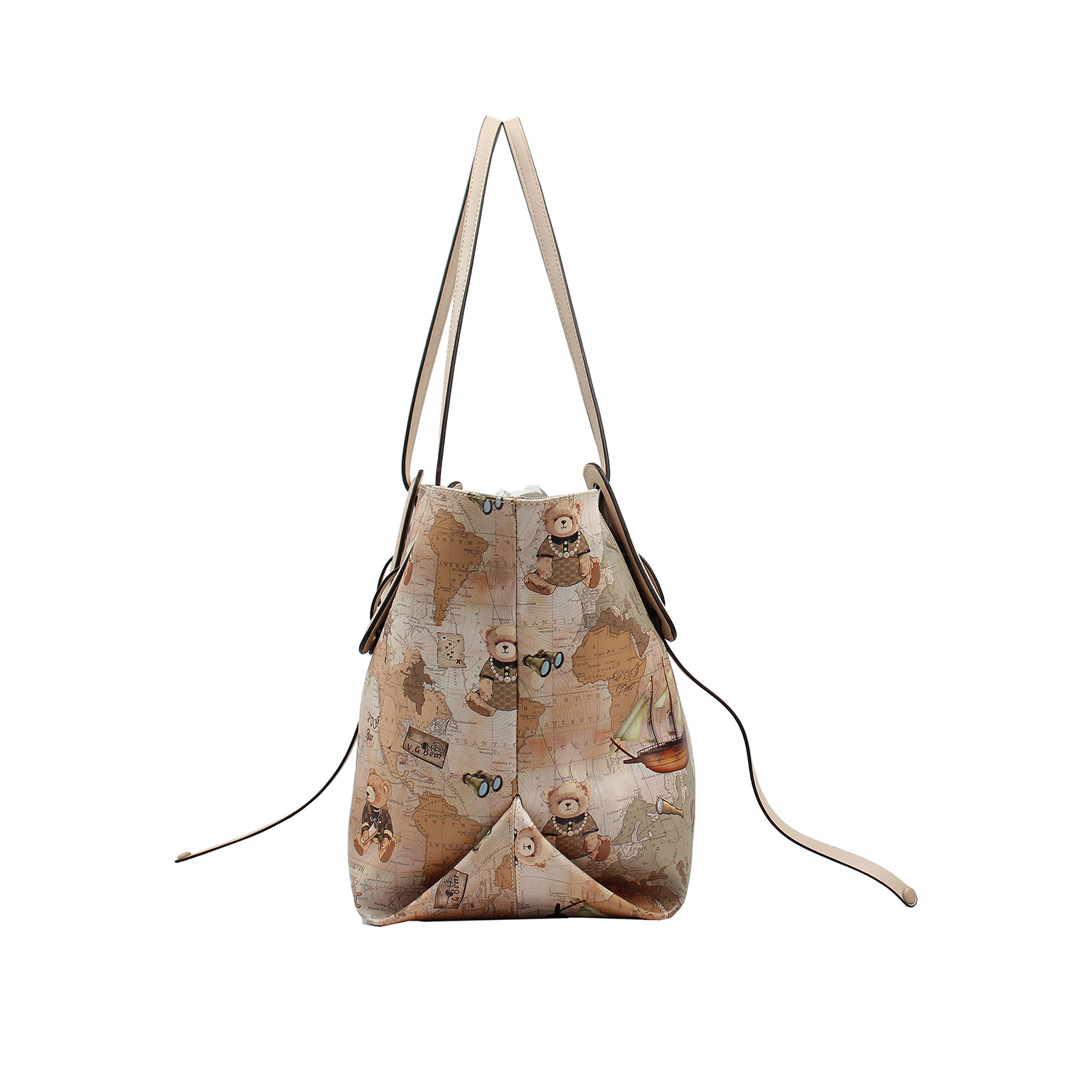 Van Gogh Bear Women's Tote Bag Set VGBTT016MX Beige Map - H-826A