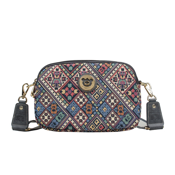 Vintage Check Tapestry Crossbody Bag