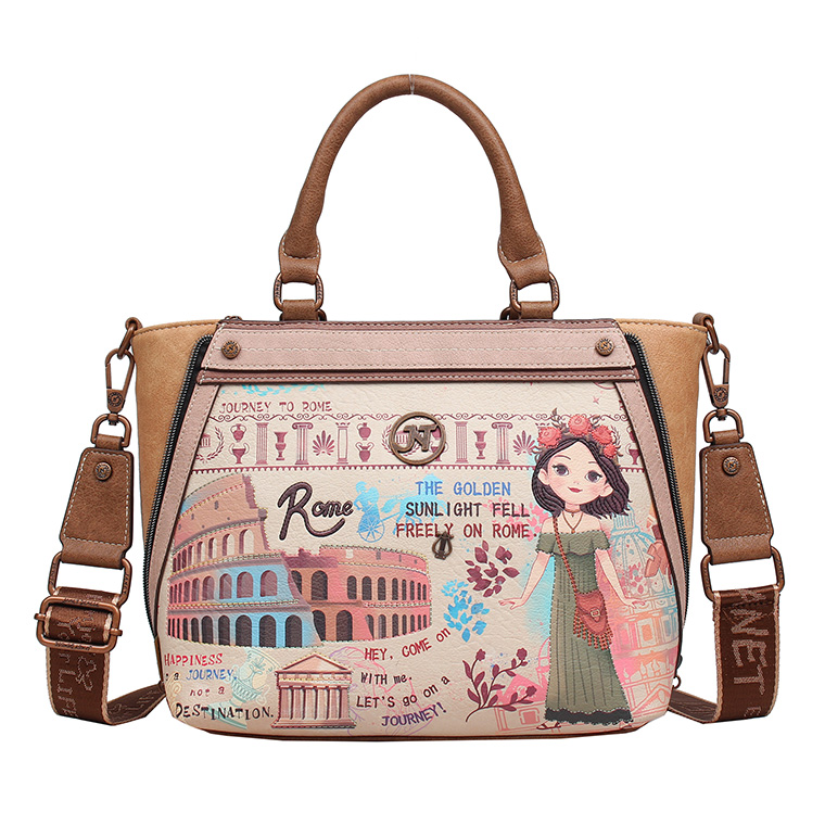 WOMEN'S HANDBAG JANET TOUR OF ROME J-082B